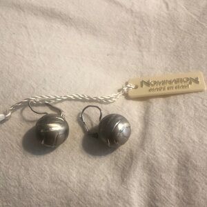 Nomination Silver Ball Drop Earrings